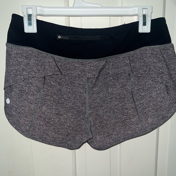 Lululemon Grey Speed Up shorts - Picture 2 of 3